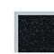 Ghent Recycled Bulletin Board, Satin Aluminum Frame, 4ft H x 7ft  4in W, Confetti ATR47-CF - alternate 2